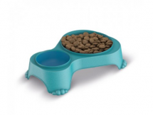duo miska pre psov Sally s vie�kom 1liter + 0,28litru modr� - pohlad 2 - www.shopdog.sk