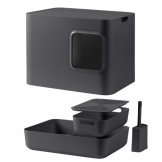 toaleta pre ma�ky Hoopo siv� - pohlad 3 - www.shopdog.sk