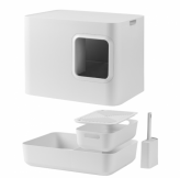 toaleta pre ma�ky Hoopo biela - pohlad 3 - www.shopdog.sk