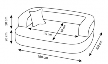 ortopedick pelech, sofa pre psa LOTTE vekos XXL hned 4 - pohlad 2 - www.shopdog.sk