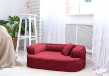 ortopedick pelech, sofa pre psa LOTTE vekos L bordo 2 - pohlad 1 - www.shopdog.sk