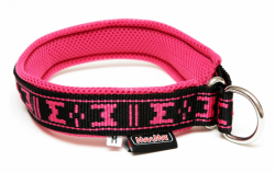 polstrovan� obojok pre psa ru�ov� 1 - www.shopdog.sk