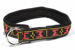 polstrovan� obojok pre psa �ierno-�erven� 7 - pohlad 1 - www.shopdog.sk