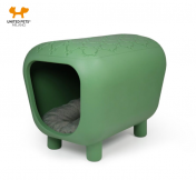 dizajnov� lavica s integrovanou b�dkou pre psa alebo ma�ku Pancuccia 1 - pohlad 7 - www.shopdog.sk