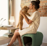 dizajnov� lavica s integrovanou b�dkou pre psa alebo ma�ku Pancuccia 1 - pohlad 8 - www.shopdog.sk